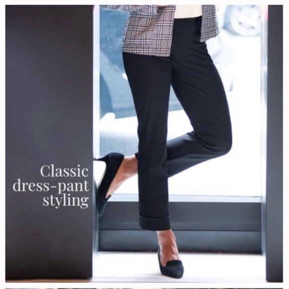 Betabrand Pants - Betabrand Black Crop Lite Pants